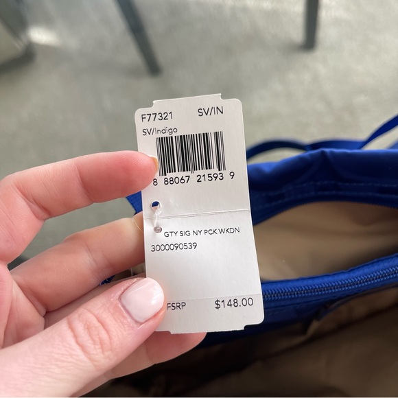 COACH Signature Getaway Weekender Tote Bag Blue Detachable Toiletry Bag Y2K - Picture 11 of 11